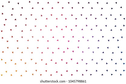 Dark Blue, Red vector abstract colorful background, which consist of triangles. Pattern with colored triangles on white background.