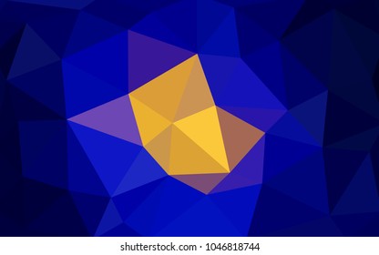Dark Blue, Red vector abstract textured polygonal background. Blurry triangle design. Pattern can be used for background.