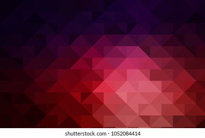 Dark Blue, Red vector abstract mosaic pattern. Creative illustration in halftone style with gradient. The textured pattern can be used for background.