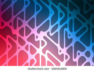 Dark Blue, Red vector abstract doodle texture. Geometric doodle illustration in Origami style with gradient. The elegant pattern can be used as a part of a brand book.