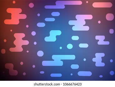 Dark Blue, Red vector abstract doodle background. A completely new color illustration in doodle style. The pattern can be used for wallpapers and coloring books.