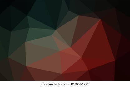 Dark Blue, Red vector abstract mosaic pattern. A sample with polygonal shapes. A new texture for your design.