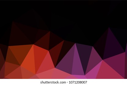Dark Blue, Red vector abstract polygonal background. Polygonal abstract illustration with gradient. A new texture for your design.