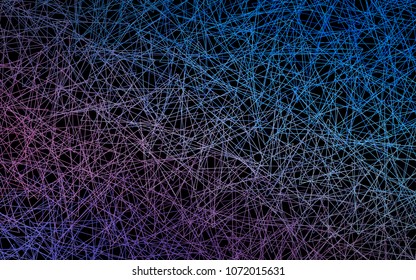 Dark Blue, Red vector abstract colorful background, which consist of triangles. Pattern with colored triangles on white background.
