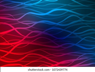 Dark Blue, Red vector abstract doodle pattern. Sketchy hand drawn doodles on blurred background. The pattern can be used for coloring books and pages for kids.