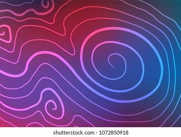 Dark Blue, Red vector abstract doodle texture. Shining colored illustration with doodles in Zen tangle style. Brand-new design for your business.