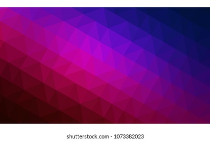 Dark Blue, Red vector abstract textured polygonal background. Blurry triangle design. Pattern can be used for background.