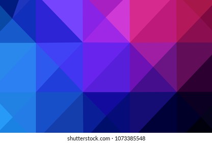 Dark Blue, Red vector abstract polygonal template. Creative geometric illustration in Origami style with gradient. A completely new design for your business.