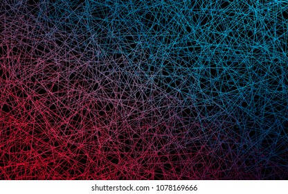 Dark Blue, Red vector abstract colorful background, which consist of triangles. Pattern with colored triangles on white background.