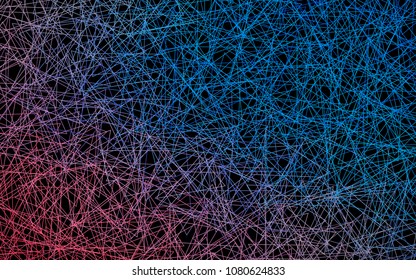 Dark Blue, Red vector abstract colorful background, which consist of triangles. Pattern with colored triangles on white background.