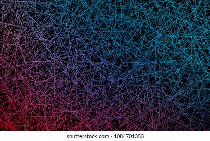 Dark Blue, Red vector abstract colorful background, which consist of triangles. Pattern with colored triangles on white background.