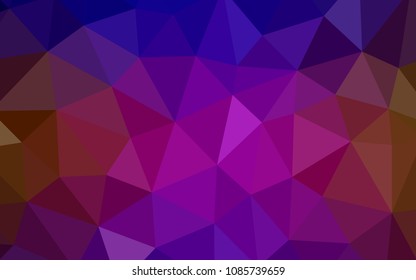 Dark Blue, Red vector abstract polygonal background. Polygonal abstract illustration with gradient. Pattern for a brand book's backdrop.