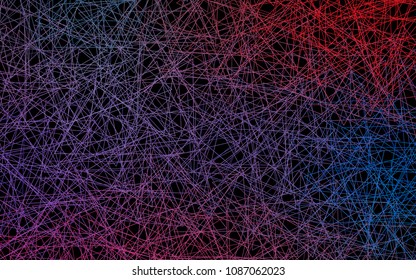 Dark Blue, Red vector abstract colorful background, which consist of triangles. Pattern with colored triangles on white background.