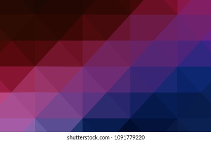 Dark Blue, Red vector abstract polygonal pattern. Colorful illustration in polygonal style with gradient. A completely new design for your leaflet.