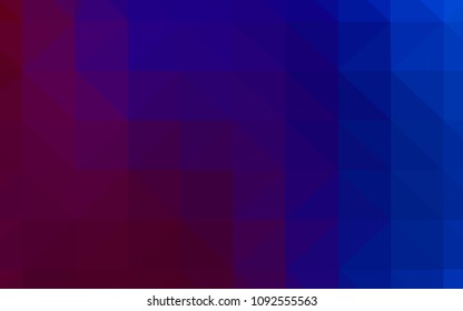 Dark Blue, Red vector abstract polygonal background. Colorful illustration in abstract style with triangles. Triangular pattern for your design.