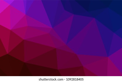 Dark Blue, Red vector abstract mosaic pattern. Modern geometrical abstract illustration with gradient. A completely new template for your business design.