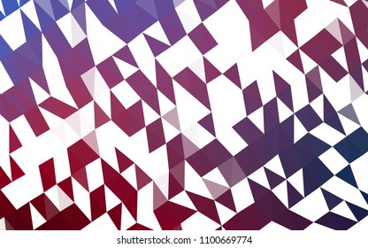 Dark Blue, Red vector abstract mosaic background. Colorful illustration in abstract style with gradient. The textured pattern can be used for background.