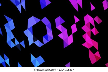 Dark Blue, Red vector abstract mosaic background. Glitter abstract illustration with an elegant design. The completely new template can be used for your brand book.