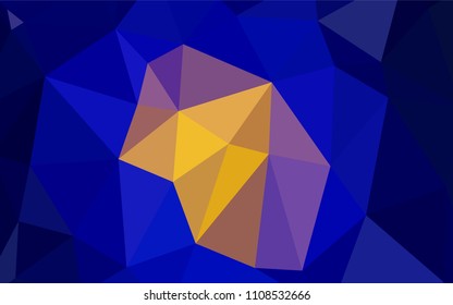 Dark Blue, Red vector abstract polygonal pattern. Colorful abstract illustration with gradient. Triangular pattern for your business design.