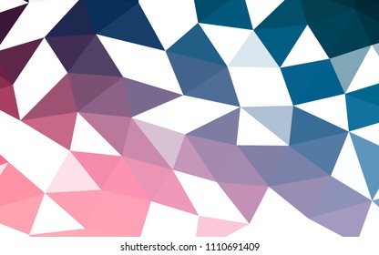 Dark Blue, Red vector abstract mosaic abstract mosaic. An elegant bright illustration with gradient. The polygonal design can be used for your web site.