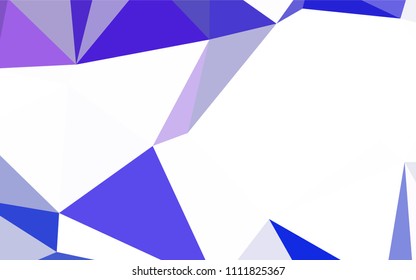 Dark Blue, Red vector abstract mosaic background. Modern abstract illustration with triangles. New template for your brand book.