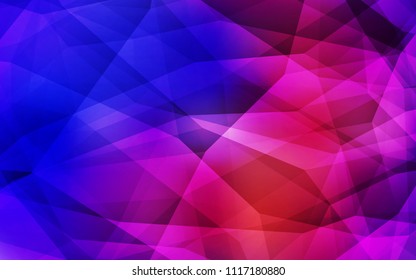 Dark Blue, Red vector abstract polygonal template. A sample with polygonal shapes. Brand new style for your business design.