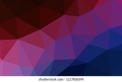 Dark Blue, Red vector abstract polygonal pattern. A sample with polygonal shapes. Brand new style for your business design.