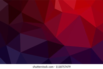 Dark Blue, Red vector abstract polygonal template. Polygonal abstract illustration with gradient. That new template can be used for your brand book.