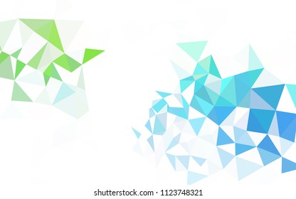 Dark Blue, Red vector abstract mosaic background. Colorful abstract illustration with triangles. Completely new template for your banner.