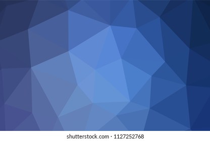 Dark Blue, Red vector abstract polygonal background. Creative illustration in halftone style with triangles. Best triangular design for your business.
