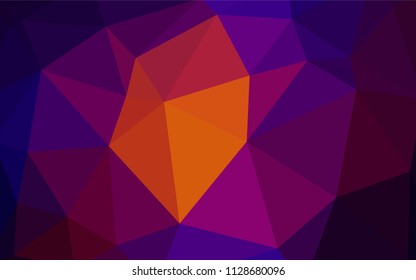 Dark Blue, Red vector abstract mosaic background. Creative geometric illustration in Origami style with gradient. A completely new design for your leaflet.