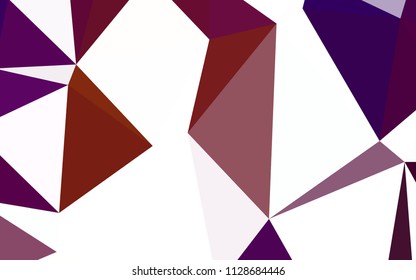 Dark Blue, Red vector abstract mosaic backdrop. Elegant bright polygonal illustration with gradient. Polygonal design for your web site.