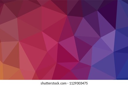 Dark Blue, Red vector abstract mosaic background. A completely new color illustration in a polygonal style. Completely new template for your banner.
