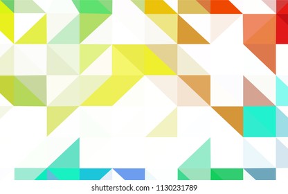 Dark Blue, Red vector abstract mosaic backdrop. Triangular geometric sample with gradient.  A completely new design for your leaflet.