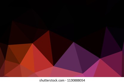 Dark Blue, Red vector abstract polygonal background. Shining colorful illustration with triangles. Textured pattern for your backgrounds.