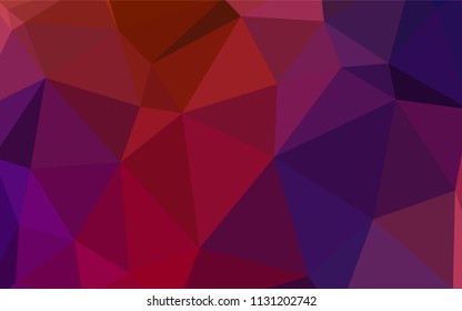 Dark Blue, Red vector abstract mosaic pattern. Modern abstract illustration with triangles. A new texture for your web site.