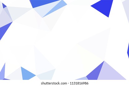 Dark Blue, Red vector abstract mosaic pattern. Glitter abstract illustration with an elegant triangles. Brand new style for your business design.