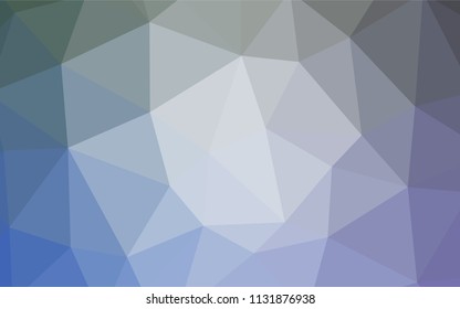 Dark Blue, Red vector abstract mosaic pattern. Polygonal abstract illustration with gradient. Triangular pattern for your design.