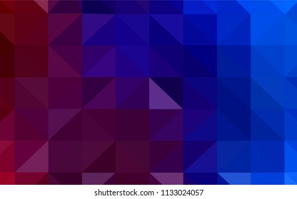 Dark Blue, Red vector abstract polygonal background. A completely new color illustration in a polygonal style. Textured pattern for your backgrounds.