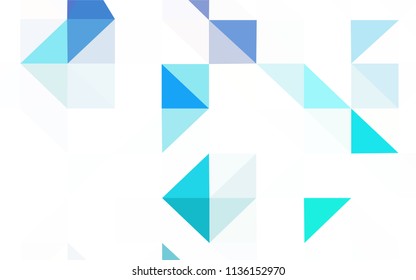 Dark Blue, Red vector abstract mosaic backdrop. Triangular geometric sample with gradient.  Brand new style for your business design.