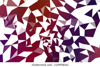 Dark Blue, Red vector abstract polygonal template. Modern abstract illustration with triangles. Triangular pattern for your design.