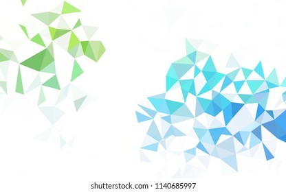 Dark Blue, Red vector abstract mosaic pattern. Modern abstract illustration with triangles. Pattern for a brand book's backdrop.