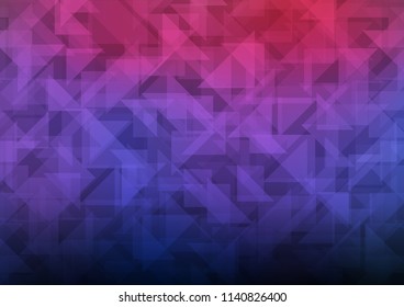 Dark Blue, Red vector abstract mosaic backdrop. A sample with polygonal shapes. The template can be used as a background for cell phones.