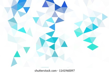 Dark Blue, Red vector abstract mosaic backdrop. Modern abstract illustration with triangles. Pattern for a brand book's backdrop.