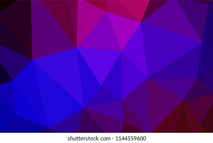 Dark Blue, Red vector abstract mosaic backdrop. Polygonal abstract illustration with gradient. Textured pattern for your backgrounds.