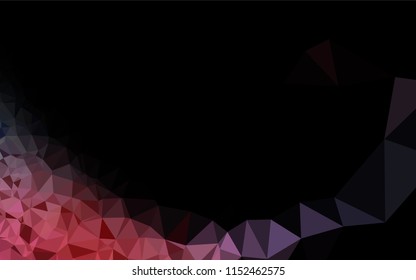 Dark Blue, Red vector abstract polygonal cover. Creative geometric illustration in Origami style with gradient. The template can be used as a background for cell phones.