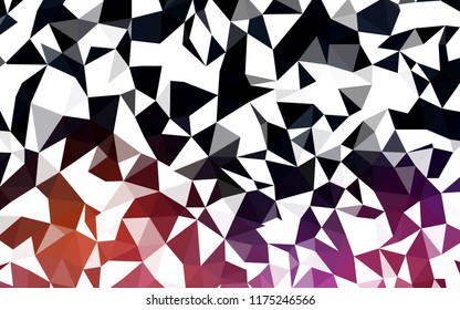 Dark Blue, Red vector abstract polygonal pattern. Geometric illustration in Origami style with gradient.  Template for cell phone's backgrounds.