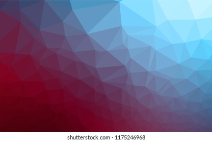 Dark Blue, Red vector abstract polygonal layout. Shining colored illustration in a Brand new style. The completely new template can be used for your brand book.