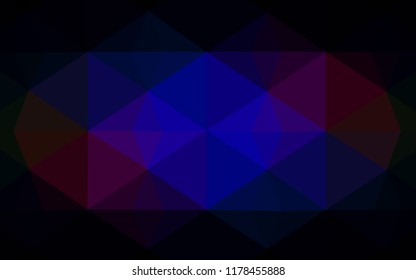 Dark Blue, Red vector abstract mosaic background. Polygonal abstract illustration with gradient. The template for cell phone's backgrounds.