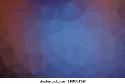 Dark Blue, Red vector abstract mosaic backdrop. A vague abstract illustration with gradient. Brand new design for your business.